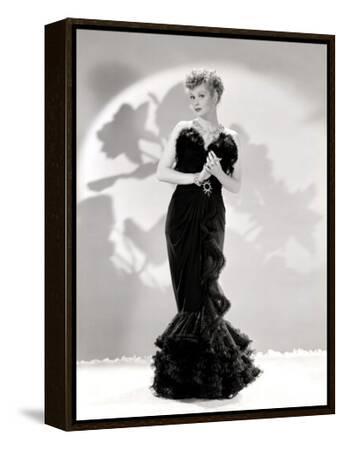 Lucille Ball Models a Lovely Black Gown, Publicity Still, 1940's
