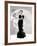 Lucille Ball Models a Lovely Black Gown, Publicity Still, 1940's-null-Framed Photo