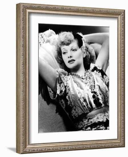 Lucille Ball, RKO Publicity Portrait, November 1940.-null-Framed Photo