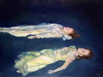 Two Girls Floating, 2004-Lucinda Arundell-Mounted Giclee Print