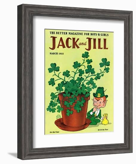 Luck of the Irish - Jack and Jill, March 1955-Milt Groth-Framed Giclee Print