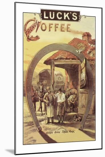 Luck's French Coffee-null-Mounted Art Print