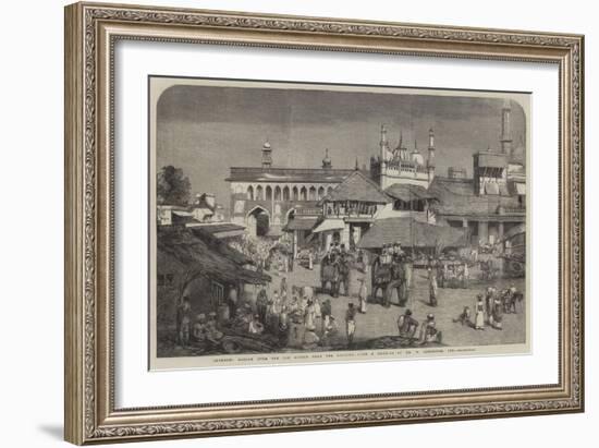 Lucknow, Bazaar over the Old Bridge Near the Goomtee-William Carpenter-Framed Giclee Print