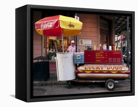 Lucky Dog Hot Dog Stand-Carol Highsmith-Framed Stretched Canvas