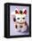 Lucky Mascot Cat (Maneki-Nekko), Japan-null-Framed Premier Image Canvas