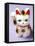 Lucky Mascot Cat (Maneki-Nekko), Japan-null-Framed Premier Image Canvas