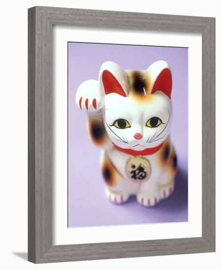 Lucky Mascot Cat (Maneki-Nekko), Japan-null-Framed Photographic Print