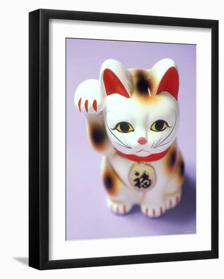 Lucky Mascot Cat (Maneki-Nekko), Japan-null-Framed Photographic Print