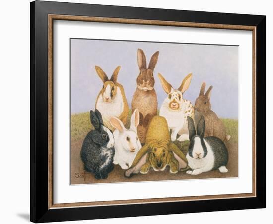 Lucky Rabbits-Pat Scott-Framed Giclee Print