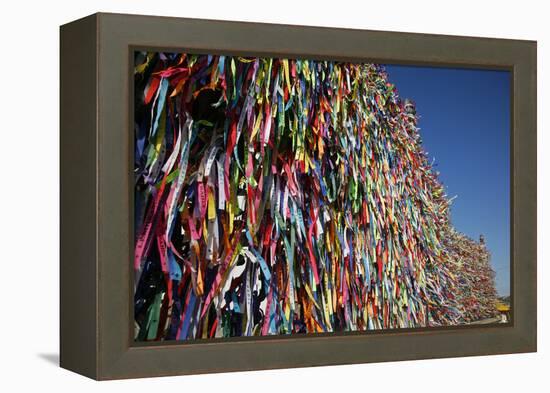 Lucky Ribbons Tied at Igreja Nosso Senhor do Bonfim Church, Salvador (Salvador de Bahia), Brazil-Yadid Levy-Framed Premier Image Canvas