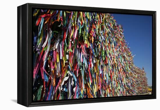 Lucky Ribbons Tied at Igreja Nosso Senhor do Bonfim Church, Salvador (Salvador de Bahia), Brazil-Yadid Levy-Framed Premier Image Canvas