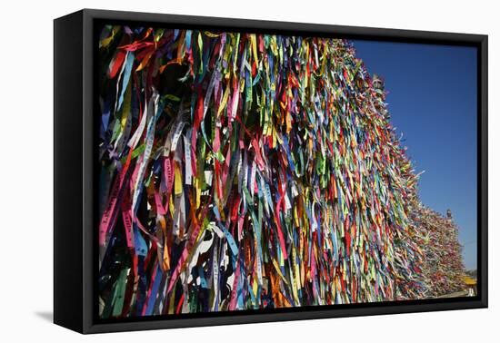 Lucky Ribbons Tied at Igreja Nosso Senhor do Bonfim Church, Salvador (Salvador de Bahia), Brazil-Yadid Levy-Framed Premier Image Canvas