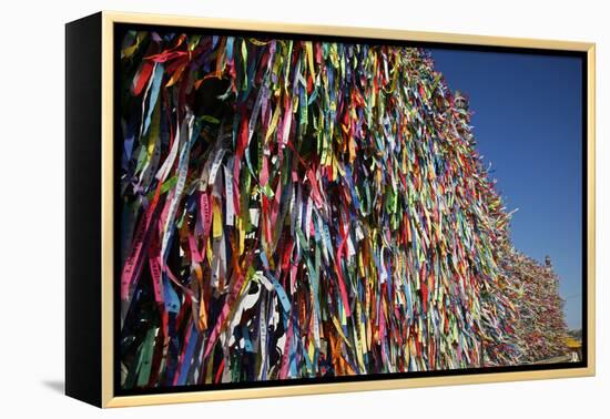 Lucky Ribbons Tied at Igreja Nosso Senhor do Bonfim Church, Salvador (Salvador de Bahia), Brazil-Yadid Levy-Framed Premier Image Canvas