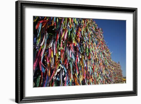 Lucky Ribbons Tied at Igreja Nosso Senhor do Bonfim Church, Salvador (Salvador de Bahia), Brazil-Yadid Levy-Framed Photographic Print