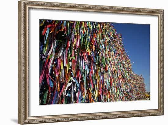 Lucky Ribbons Tied at Igreja Nosso Senhor do Bonfim Church, Salvador (Salvador de Bahia), Brazil-Yadid Levy-Framed Photographic Print