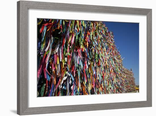 Lucky Ribbons Tied at Igreja Nosso Senhor do Bonfim Church, Salvador (Salvador de Bahia), Brazil-Yadid Levy-Framed Photographic Print