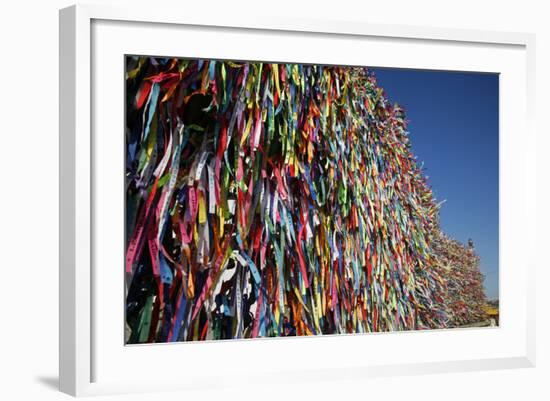 Lucky Ribbons Tied at Igreja Nosso Senhor do Bonfim Church, Salvador (Salvador de Bahia), Brazil-Yadid Levy-Framed Photographic Print