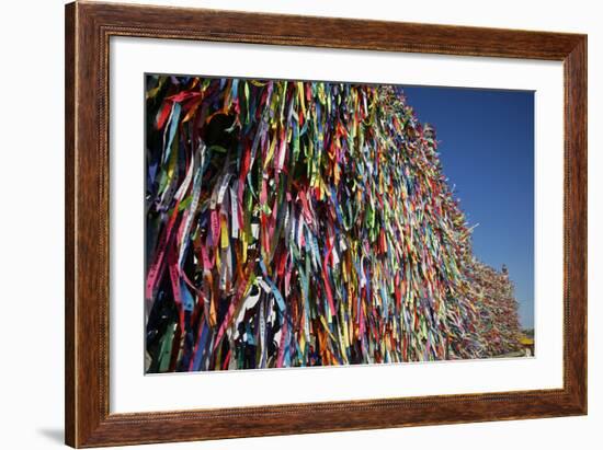 Lucky Ribbons Tied at Igreja Nosso Senhor do Bonfim Church, Salvador (Salvador de Bahia), Brazil-Yadid Levy-Framed Photographic Print