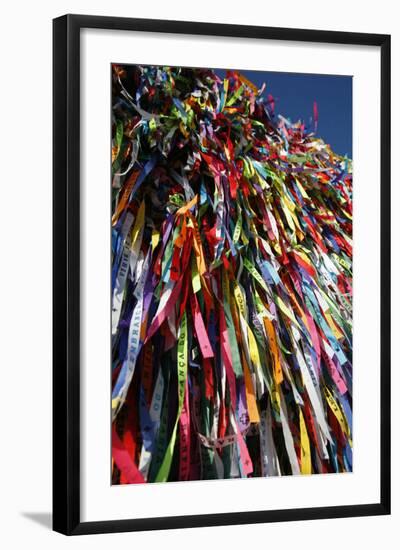 Lucky Ribbons Tied at Igreja Nosso Senhor do Bonfim Church, Salvador (Salvador de Bahia), Brazil-Yadid Levy-Framed Photographic Print