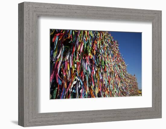 Lucky Ribbons Tied at Igreja Nosso Senhor do Bonfim Church, Salvador (Salvador de Bahia), Brazil-Yadid Levy-Framed Photographic Print