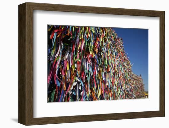 Lucky Ribbons Tied at Igreja Nosso Senhor do Bonfim Church, Salvador (Salvador de Bahia), Brazil-Yadid Levy-Framed Photographic Print