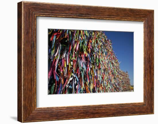 Lucky Ribbons Tied at Igreja Nosso Senhor do Bonfim Church, Salvador (Salvador de Bahia), Brazil-Yadid Levy-Framed Photographic Print