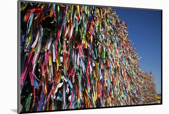 Lucky Ribbons Tied at Igreja Nosso Senhor do Bonfim Church, Salvador (Salvador de Bahia), Brazil-Yadid Levy-Mounted Photographic Print