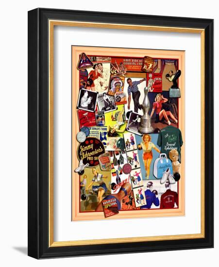 Lucky Strike Bowling-Kate Ward Thacker-Framed Giclee Print