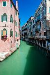 View of Beautiful Venice Canal with Houses Standing in Water-LuckyPhoto-Photographic Print