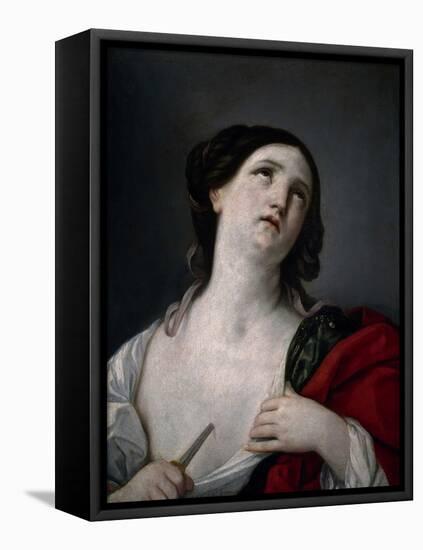 Lucrecia Dándose Muerte-Guido Reni-Framed Premier Image Canvas