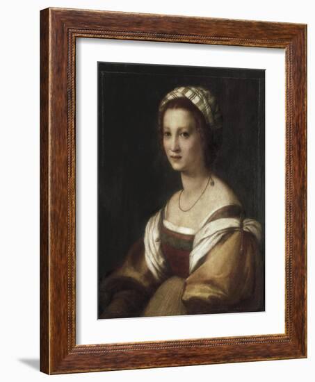 Lucrecia Di Baccio-Andrea del Sarto-Framed Art Print