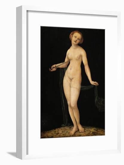 Lucretia, 1532, Distemper on Wood-Lucas Cranach the Elder-Framed Giclee Print