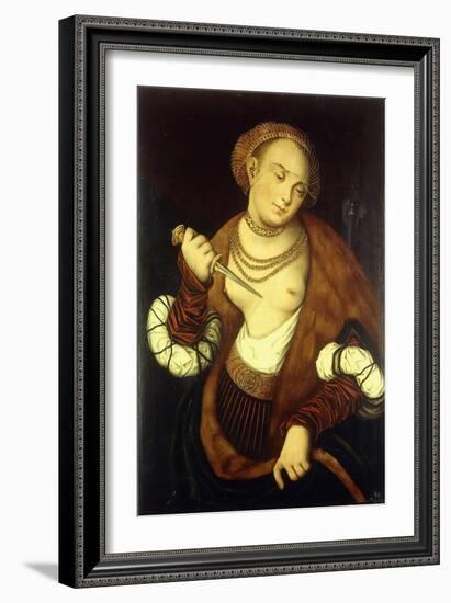 Lucretia, 1548-Lucas Cranach the Elder-Framed Giclee Print