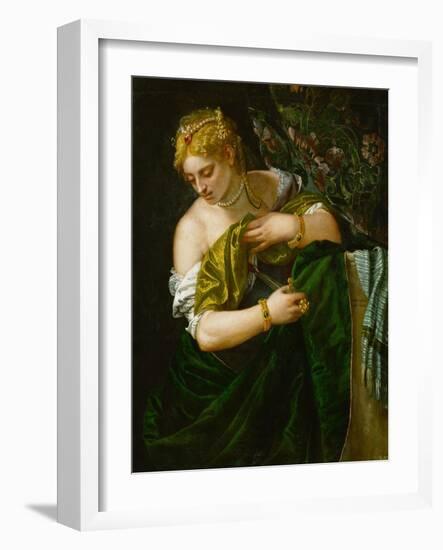 Lucretia, 1580-1583-Paolo Veronese-Framed Giclee Print