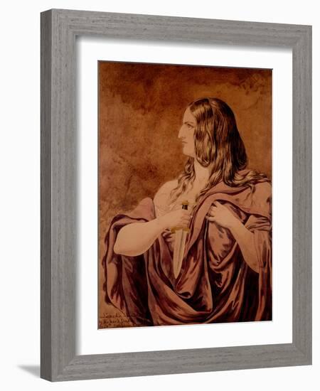 Lucretia - a Sketch, 1854-Richard Dadd-Framed Giclee Print