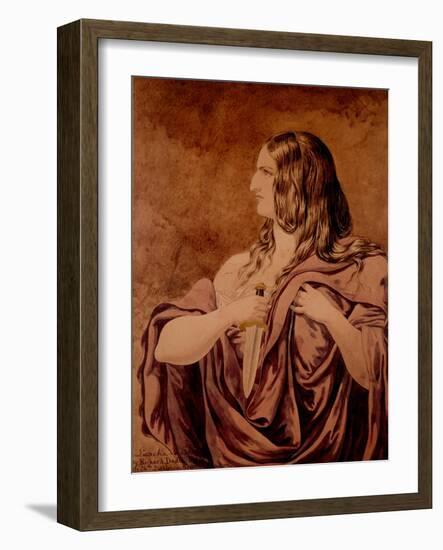 Lucretia - a Sketch, 1854-Richard Dadd-Framed Giclee Print