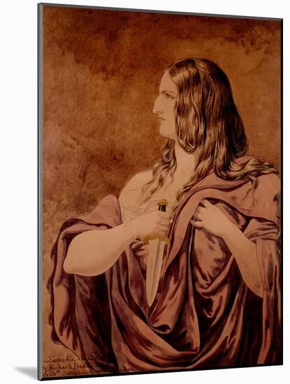 Lucretia - a Sketch, 1854-Richard Dadd-Mounted Giclee Print