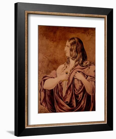 Lucretia - a Sketch, 1854-Richard Dadd-Framed Giclee Print