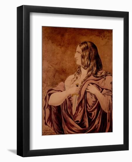 Lucretia - a Sketch, 1854-Richard Dadd-Framed Premium Giclee Print