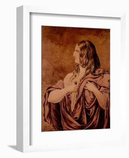 Lucretia - a Sketch, 1854-Richard Dadd-Framed Premium Giclee Print