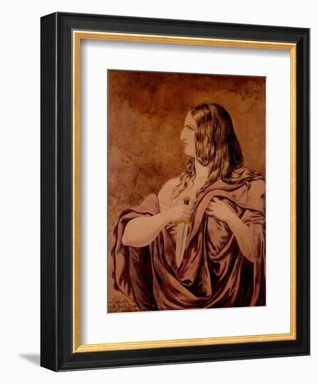 Lucretia - a Sketch, 1854-Richard Dadd-Framed Premium Giclee Print