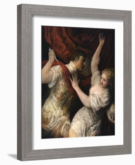 'Lucretia and Tarquinius', c1560s, (1937). Artist: Titian-Titian-Framed Giclee Print