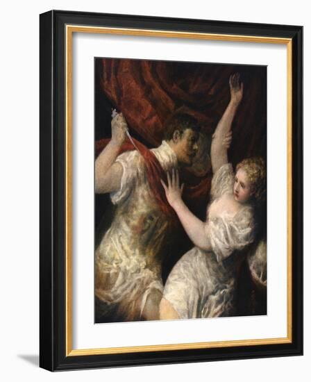 'Lucretia and Tarquinius', c1560s, (1937). Artist: Titian-Titian-Framed Giclee Print