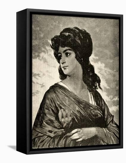 Lucretia (D.510 BC), Italy-null-Framed Premier Image Canvas