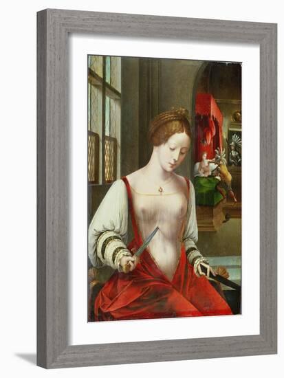 Lucretia, First Wife of Lucius Colatinus Tarquinius-Ambrosius Benson-Framed Giclee Print