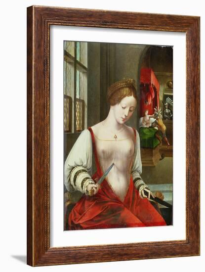 Lucretia, First Wife of Lucius Colatinus Tarquinius-Ambrosius Benson-Framed Giclee Print