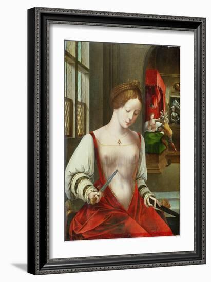 Lucretia, First Wife of Lucius Colatinus Tarquinius-Ambrosius Benson-Framed Giclee Print