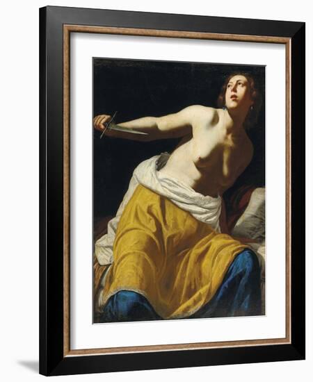 Lucretia-Artemisia Gentileschi-Framed Premium Giclee Print