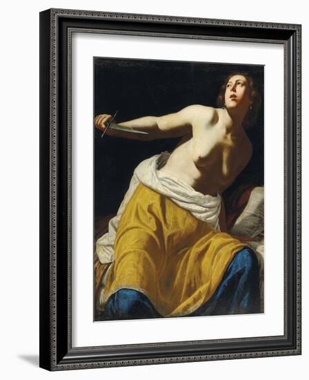 Lucretia-Artemisia Gentileschi-Framed Premium Giclee Print