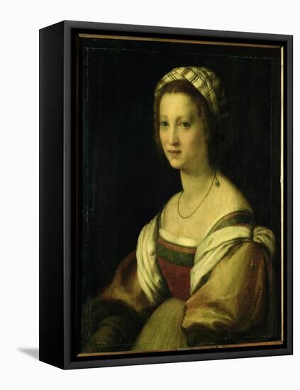 Lucrezia De Baccio Del Fede, the Artist's Wife-Andrea del Sarto-Framed Premier Image Canvas